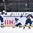 ZUG, SWITZERLAND - APRIL 26: USA's Jack Roslovic #28 celebrates his third period goal with Chad Krys #6 and Auston Matthews #19 during gold medal game against Finland at the 2015 IIHF Ice Hockey U18 World Championship. (Photo by Matt Zambonin/HHOF-IIHF Images)

